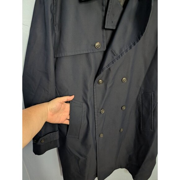 Banana Republic Heritage Collection XXL Navy Water Repellent Officer Coat Winter - Picture 7 of 16